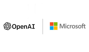 OpenAI and Microsoft logos