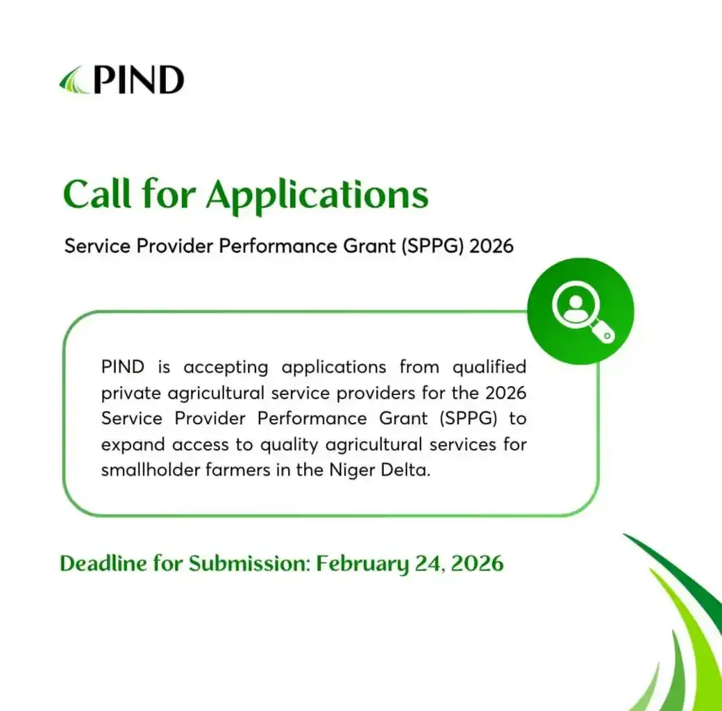 Call for Applications: PIND Agricultural Service Provider Performance Grant