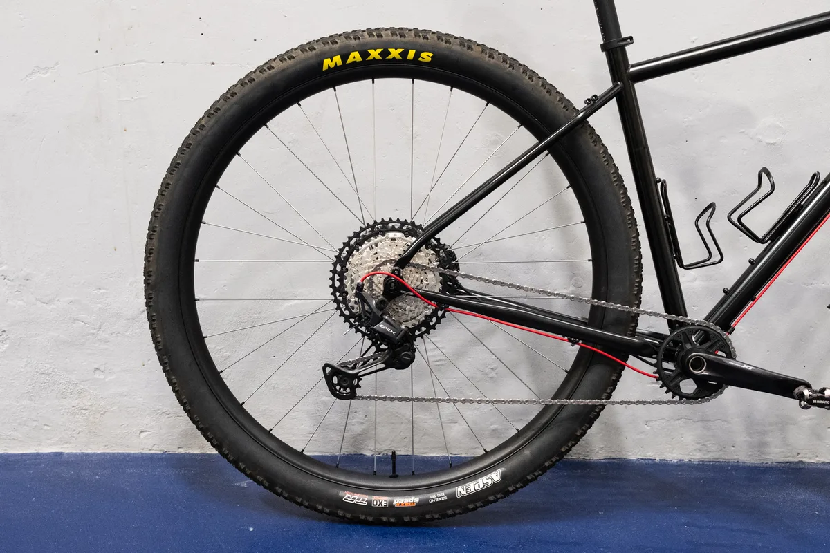 Genesis prototype 32in gravel bike – rear wheel detail