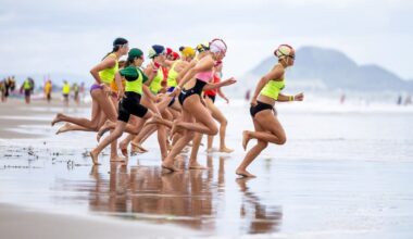 Oceans 26 Pāpāmoa Beach: Junior surf lifesaving racing underway