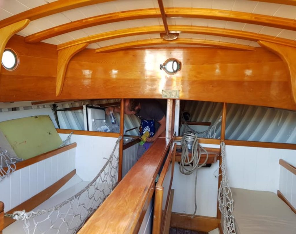 ROSE, interior // Photo credit: Cygnet Wooden Boats
