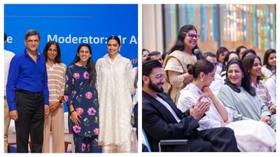 Deepika Padukone’s mother-in-law Anju Bhavnani also joined the couple at the event.