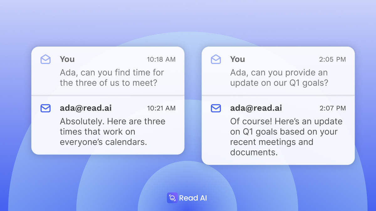 Read AI launches an email-based 'digital twin' to help you with schedules and answers