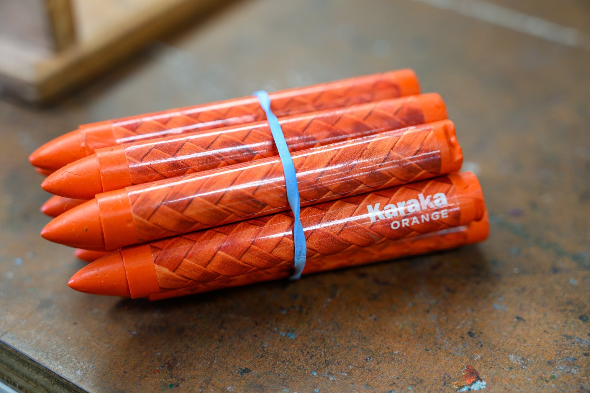  Amanda Gilbertson making crayons in real-time. Photo / David Hall