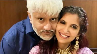 Vikram Bhatt with his wife, Shwetambari Bhatt