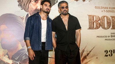 Suniel Shetty reacts to rumours about his son, Ahan Shetty's high entourage cost. (PTI)