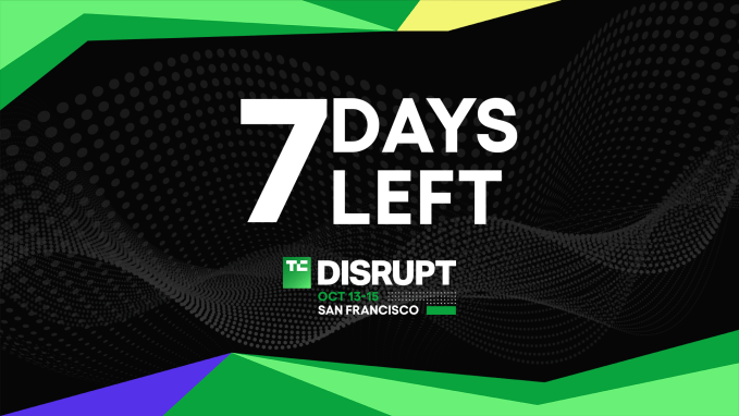 TechCrunch Disrupt 2026 7 days left