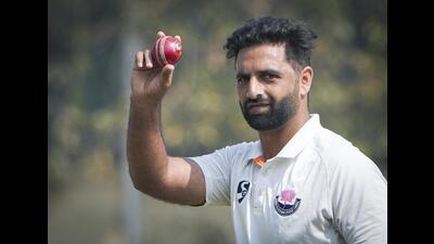 The performance of J&K’s Auqib Nabi, who has taken 55 wickets at an average of 12.72, deserves recognition, at least in red-ball cricket. (PTI)