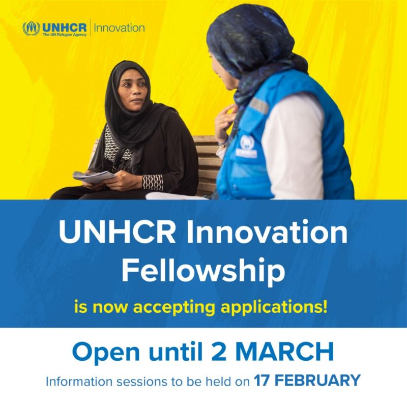 Call for Applications: UNHCR Innovation Fellowship 2026 — Innovation