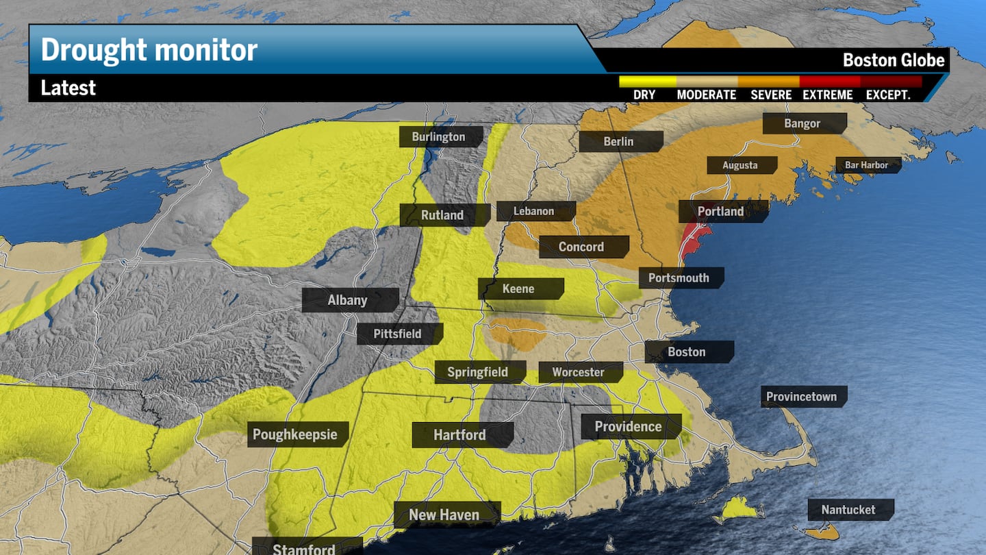 Drought conditions across New England.