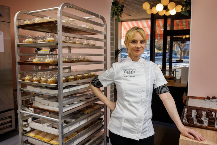 Lila Colello owner of Flakely a gluten free bakery location on Lancaster Avenue, Bryn Mawr, PA, Friday, Feb. 13, 2026.