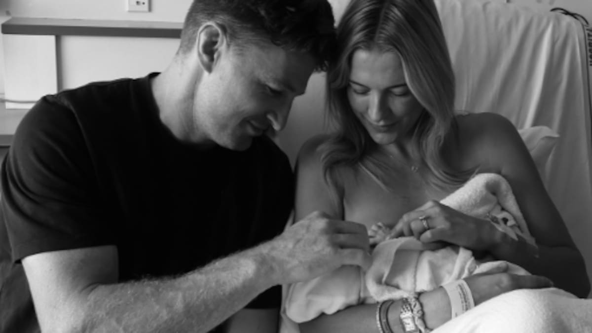 All Black Beauden Barrett and wife Hannah welcome third baby
