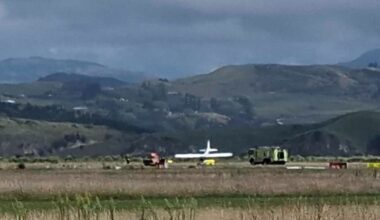 Damaged plane lands after mid-air drama at Hawke’s Bay Airport
