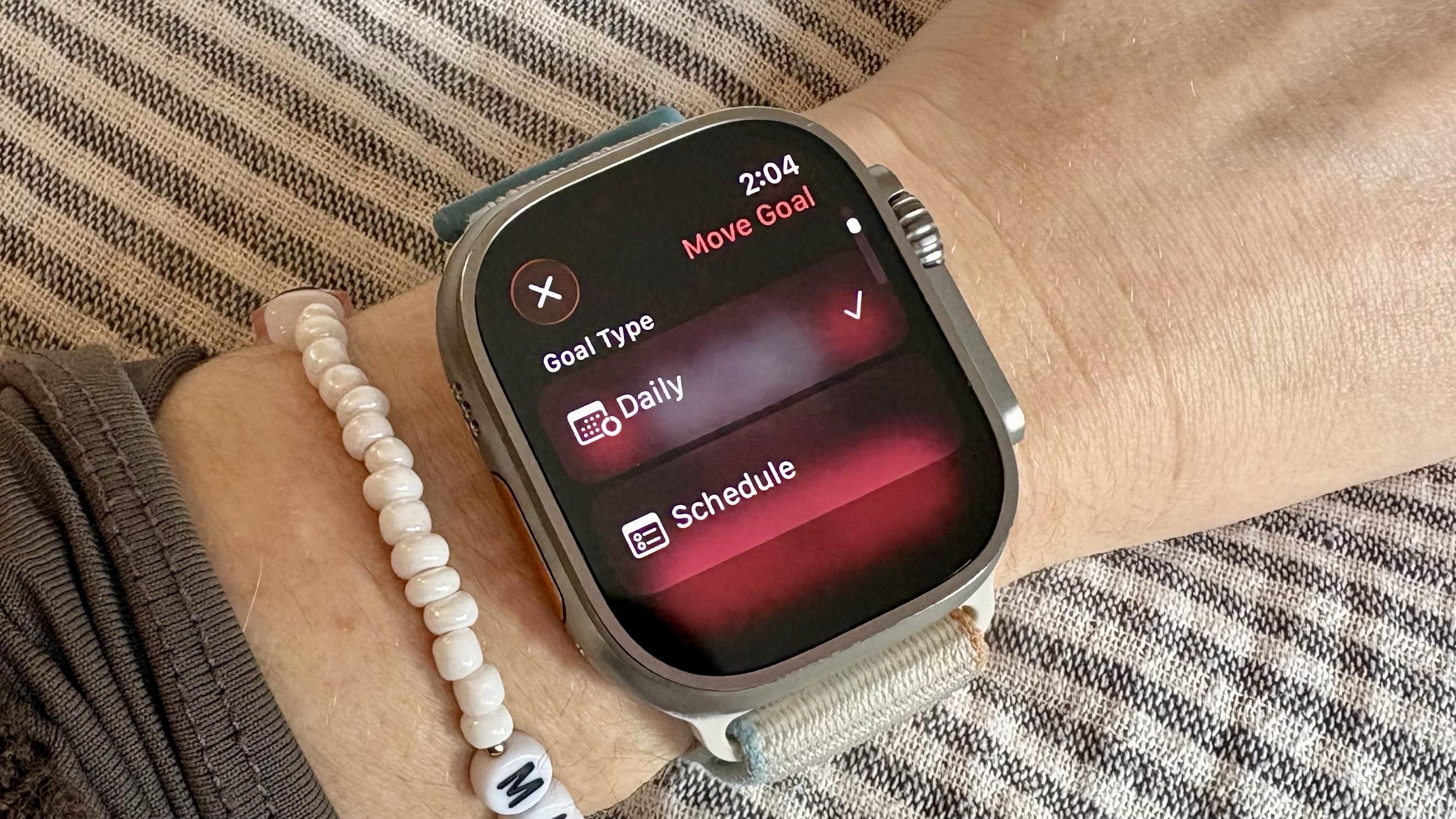 Apple Watch Move Ring settings