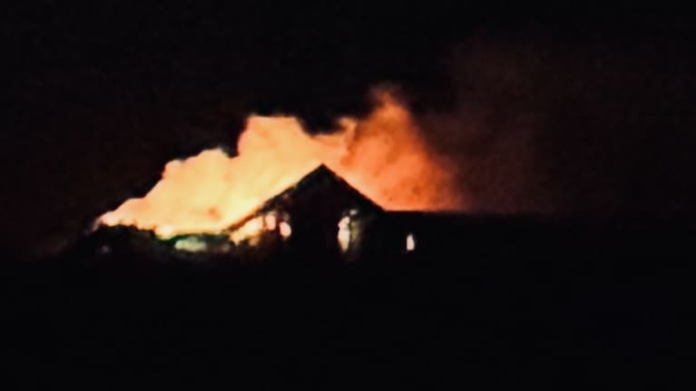 A fire at Fiordland Lodge on Saturday night.