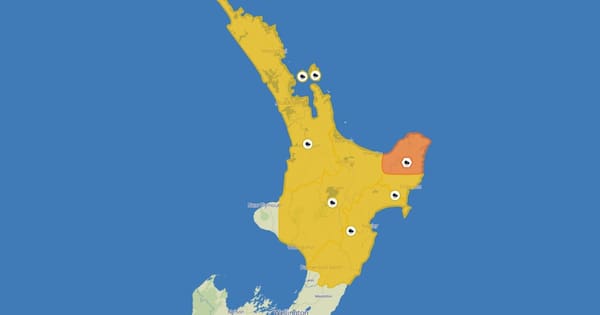 Humid weather, heavy rain for parts of the North Island