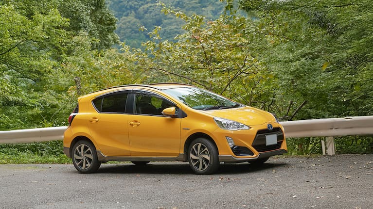 A Toyota Aqua. 