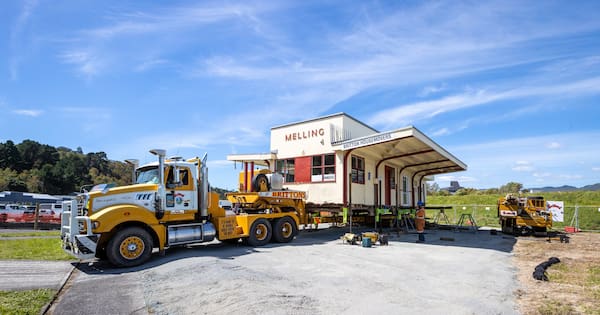 The train station has now... pulled out of the station
