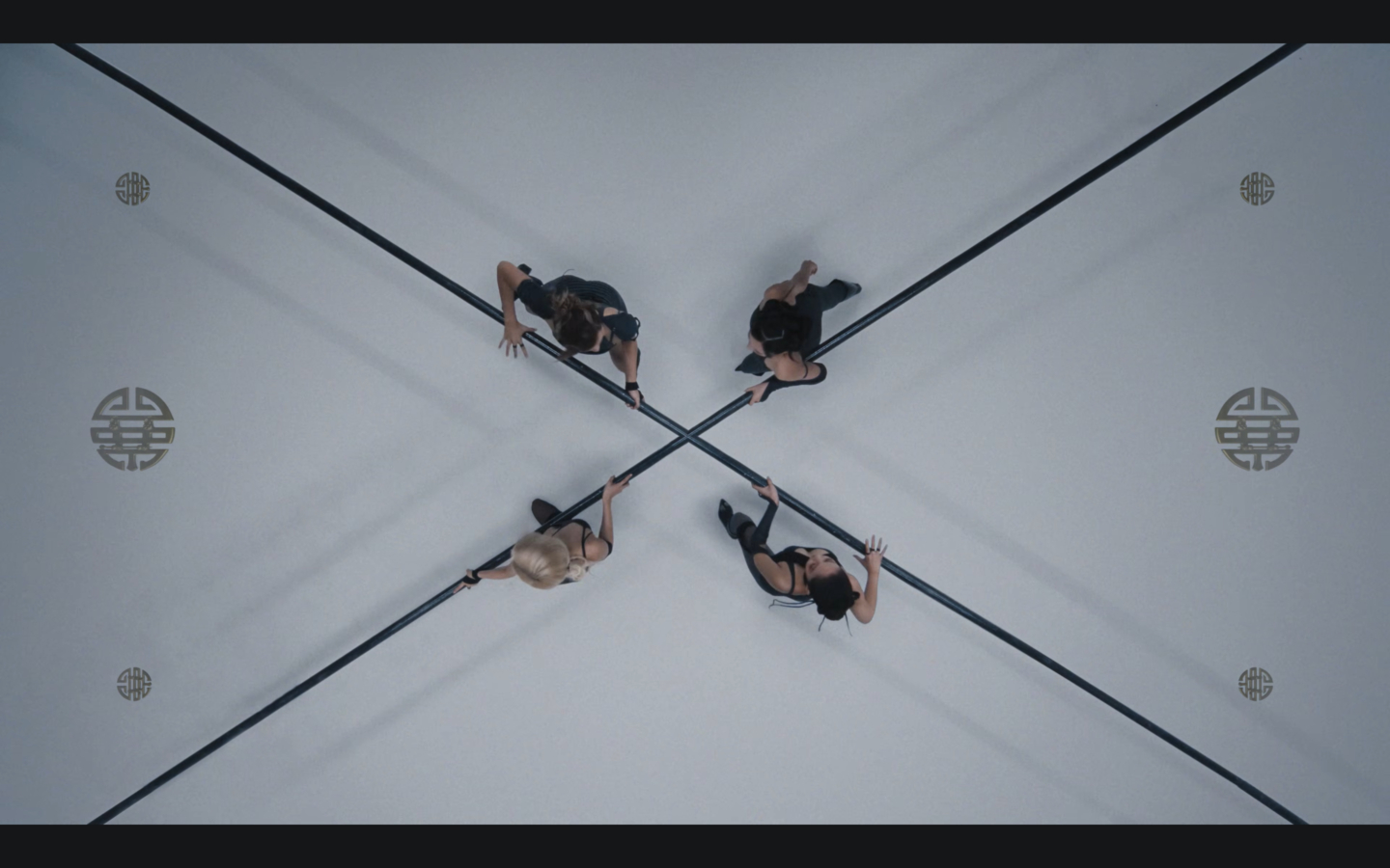 A still from the music video for ″GO,″ the lead track from Blackpink