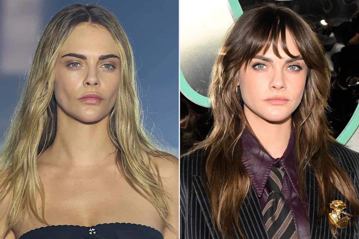 Cara Delevingne Turns to the Dark Side with New Shaggy Brunette Hairstyle