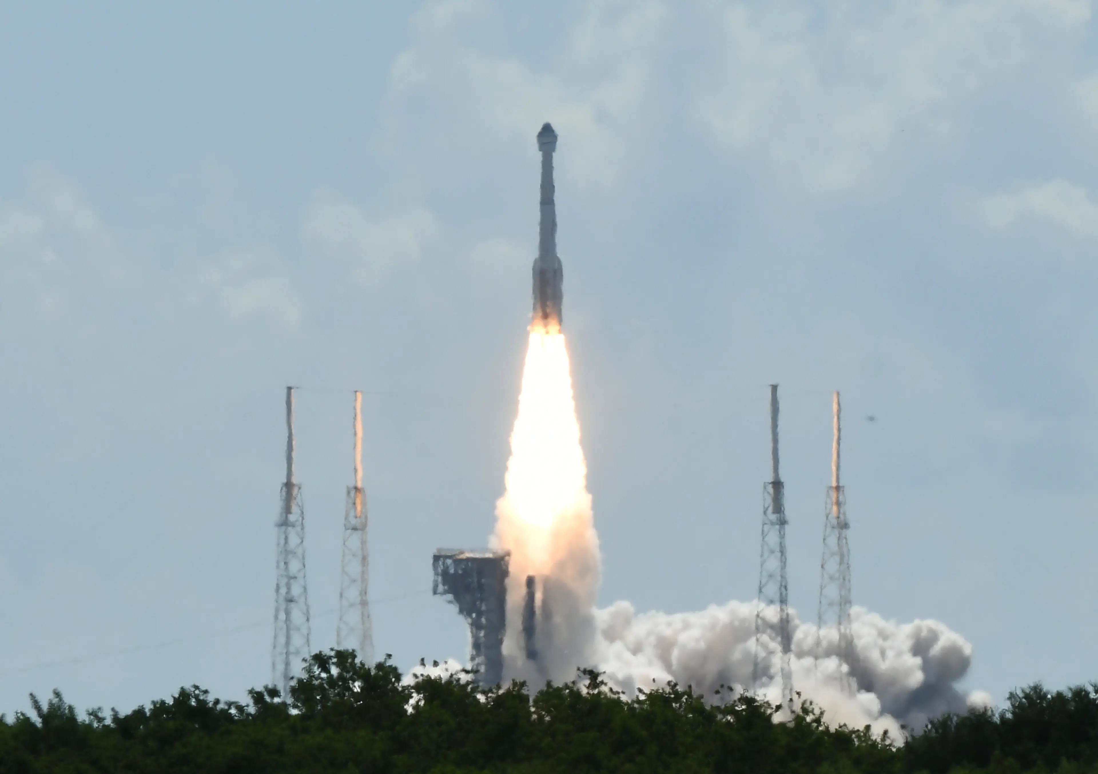 Starliner blasts off from  Cape Canaveral Space Force Station (Paul Hennessy/Anadolu via Getty Images)