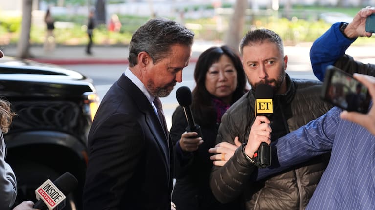 Alan Jackson, the attorney for Nick Reiner, arrives in court for Reiner's arraignment on murder charges for the deaths of Rob and Michele Reiner.