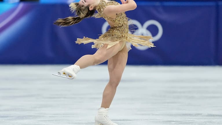 Alysa Liu of the United States competes during the women's figure skating free program at the 2026 Winter Olympics, in Milan, Italy, Thursday, February 19, 2026.