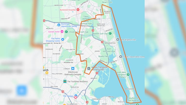 An emergency mobile alert was issued shortly before 1pm, warning of a public health risk affecting the Rawhiti water supply, including New Brighton, Burwood, Wainoni, Aranui, and Southshore.