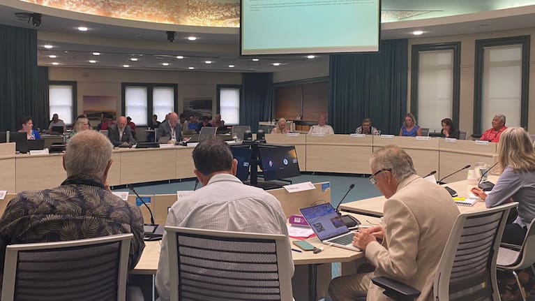 Auckland Council’s governing body meets to consider changes to the Category 2P flood mitigation scheme