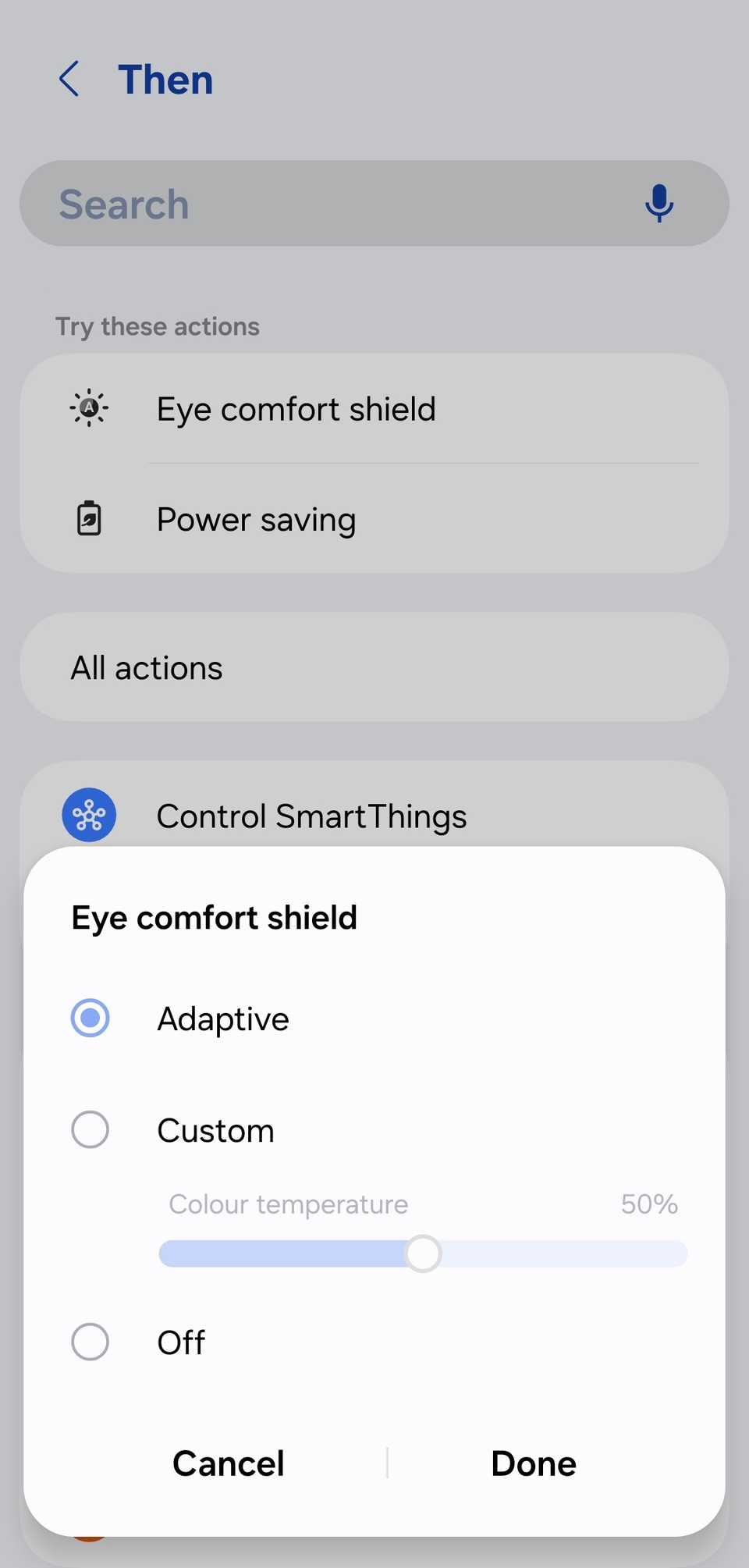Sleep routine condition