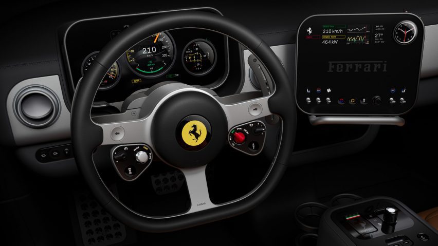 Ferrari Luce interior by Jony Ive and Marc Newson's studio LoveFrom