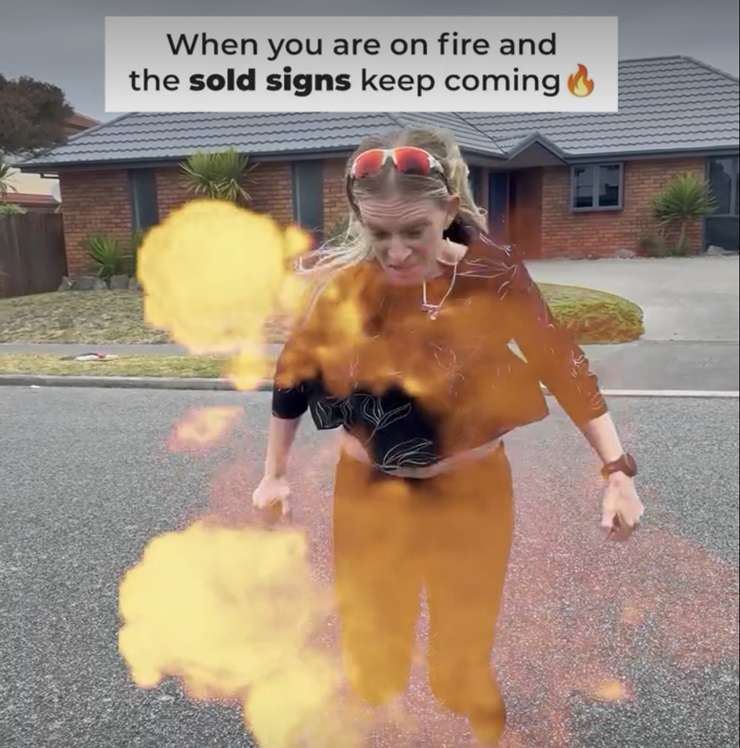 Stranger things? Ray White agents Becks Adendorff and Elpi Lakakis have gone from zeroes to heroes thanks to their refreshingly honest social media posts. Photo / Supplied