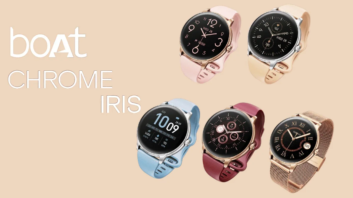 Boat Chrome Iris Launched in India With 1.32-Inch AMOLED Display, Up to Five Days of Battery Life