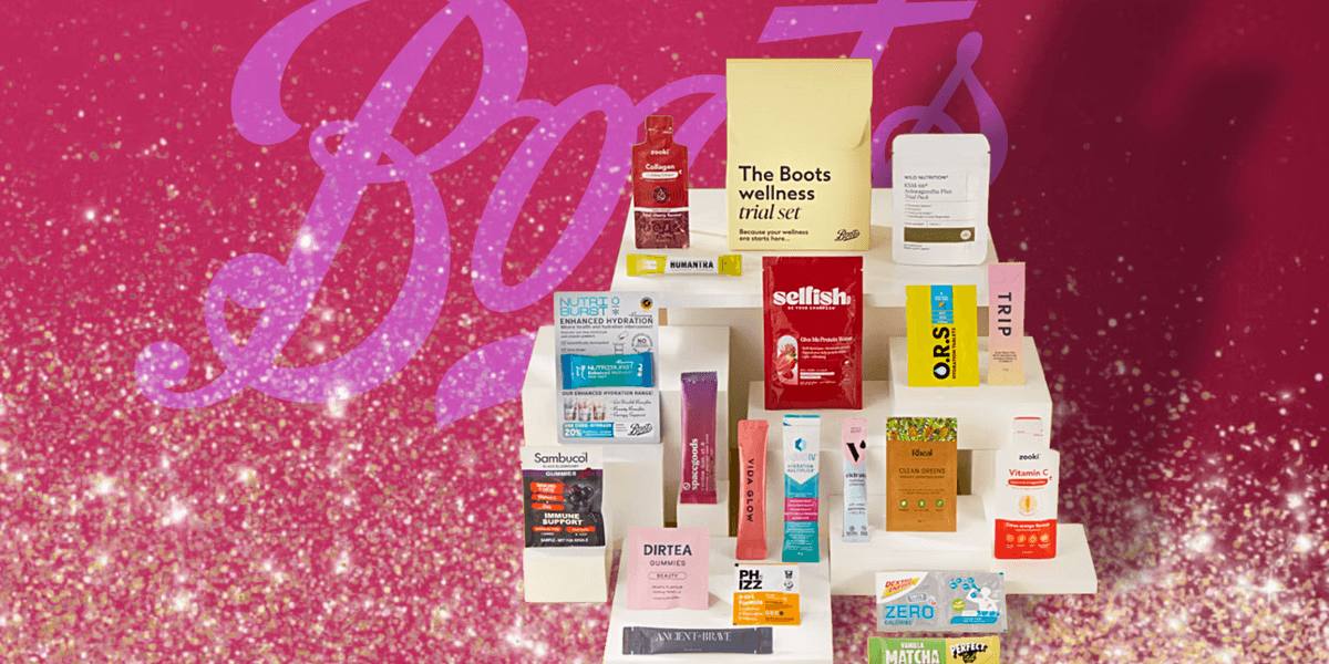 Boots is giving away a wellness box with collagen, magnesium, electrolytes, and more