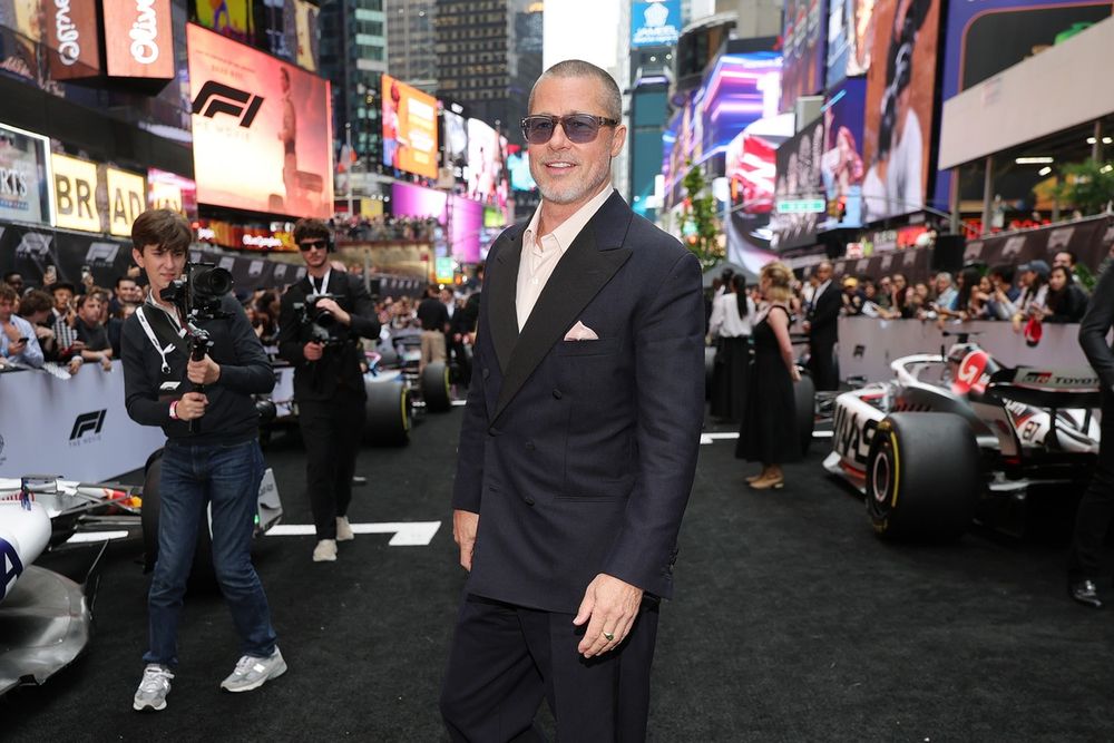 Brad Pitt at the World Premiere of F1 The Movie