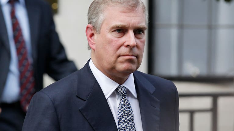 Britain's Prince Andrew leaves King Edward VII hospital in London after visiting his father Prince Philip, June 6, 2012. 