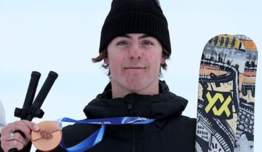 Kiwi Luca Harrington claims bronze medal in slopestyle skiing