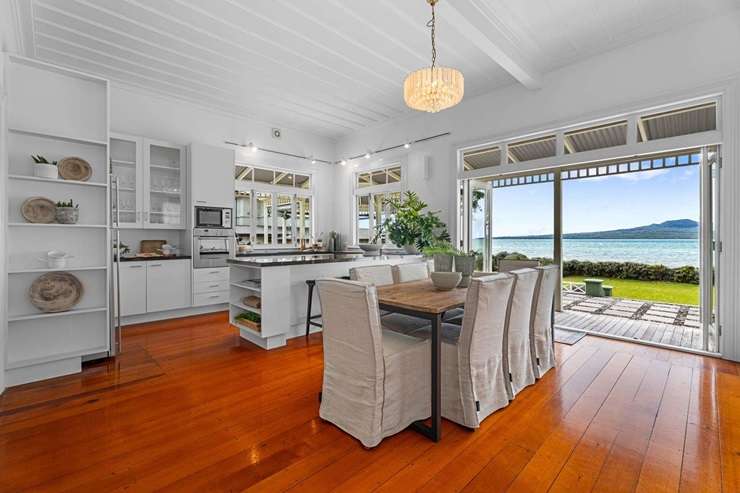 The four-bedroom villa at 36 Oxford Terrace, in Auckland's Devonport, will be well-known to visitors to Cheltenham Beach. Photo / Supplied