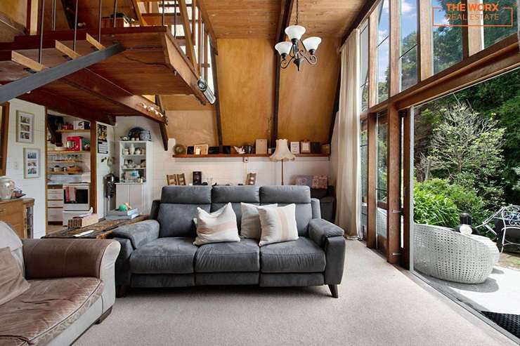 Four A-frames have hit the market for sale in Auckland's Blockhouse Bay. They are the work of 98-year-old investor Colin Watson. Photo / Supplied