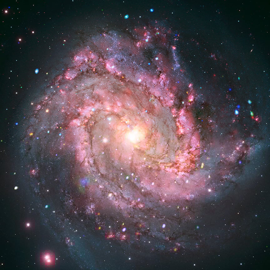 Chandra M83 Spiral Galaxy Composite