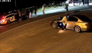 Charges laid after police retreat from 'hostile' group at car meet