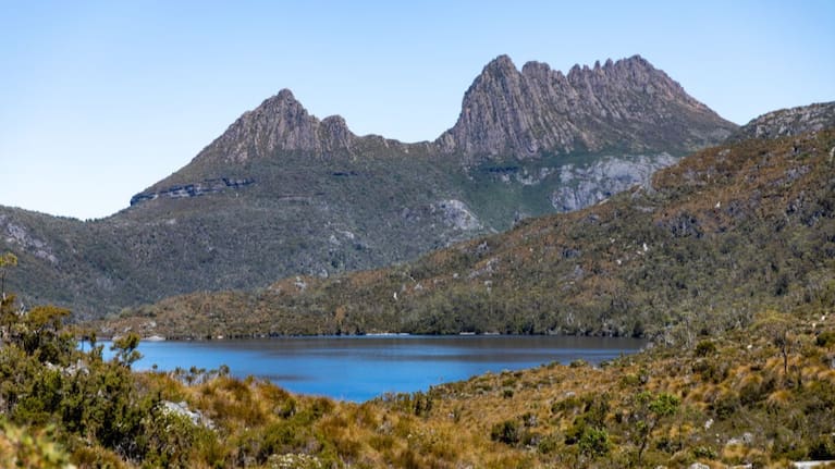 Cradle Mountain and Dove Lake in Tasmania, Australia.