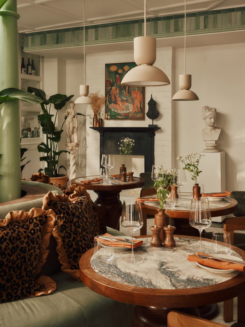 Restaurant of hotel designed by House of Dre