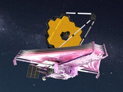 A conceptual image of the James Webb Space Telescope
