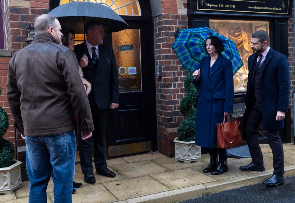 damien, christina, george shuttleworth, annie, adam barlow, coronation street