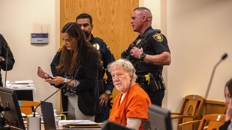 Director and actor Timothy Busfield appears at a hearing in the Second District Judicial Court at the Bernalillo County Courthouse in Albuquerque, New Mexico. (Source: AJ Skuy for Fox News Digital Pool Photo via AP)