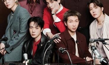 K-pop group BTS on the cover of GQ Magazine