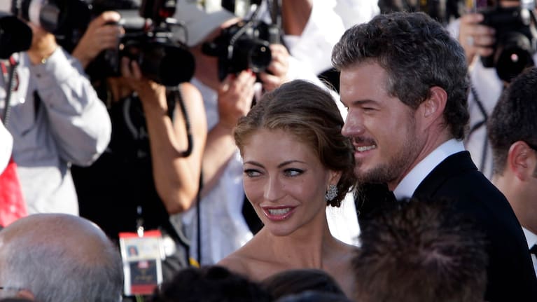 Eric Dane and Rebecca Gayheart arrive at the 59th Primetime Emmy Awards in 2007.
