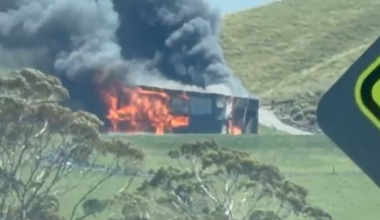 Person in critical condition as firefighters battle blaze in Napier