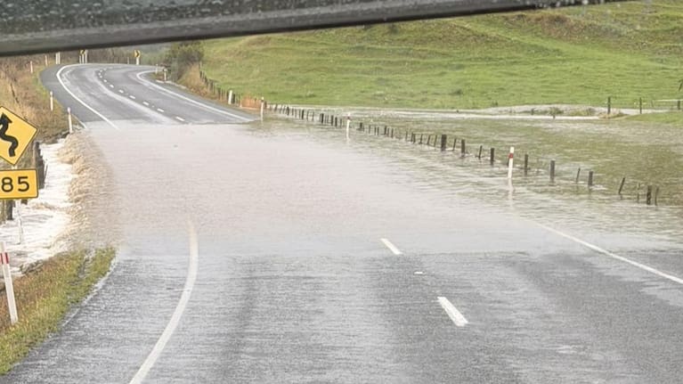Flooding on State Highway 39.